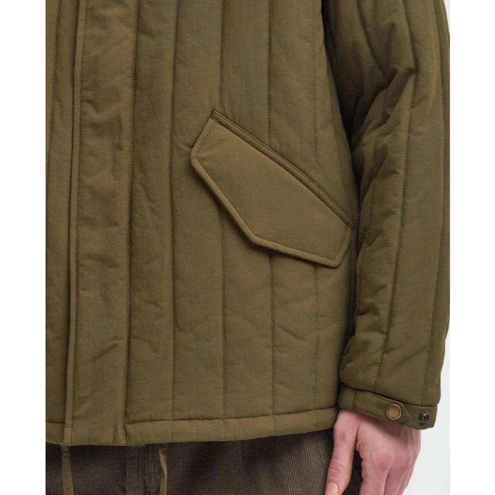 Barbour Field Quilted Jacket Light Sage Green Heren