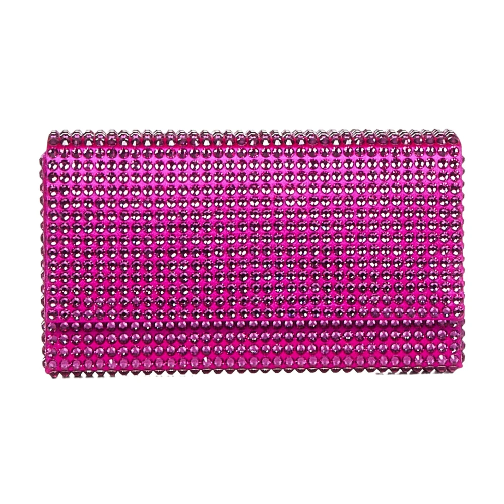 Amina Muaddi Fuchsia Clutch Purple Dames