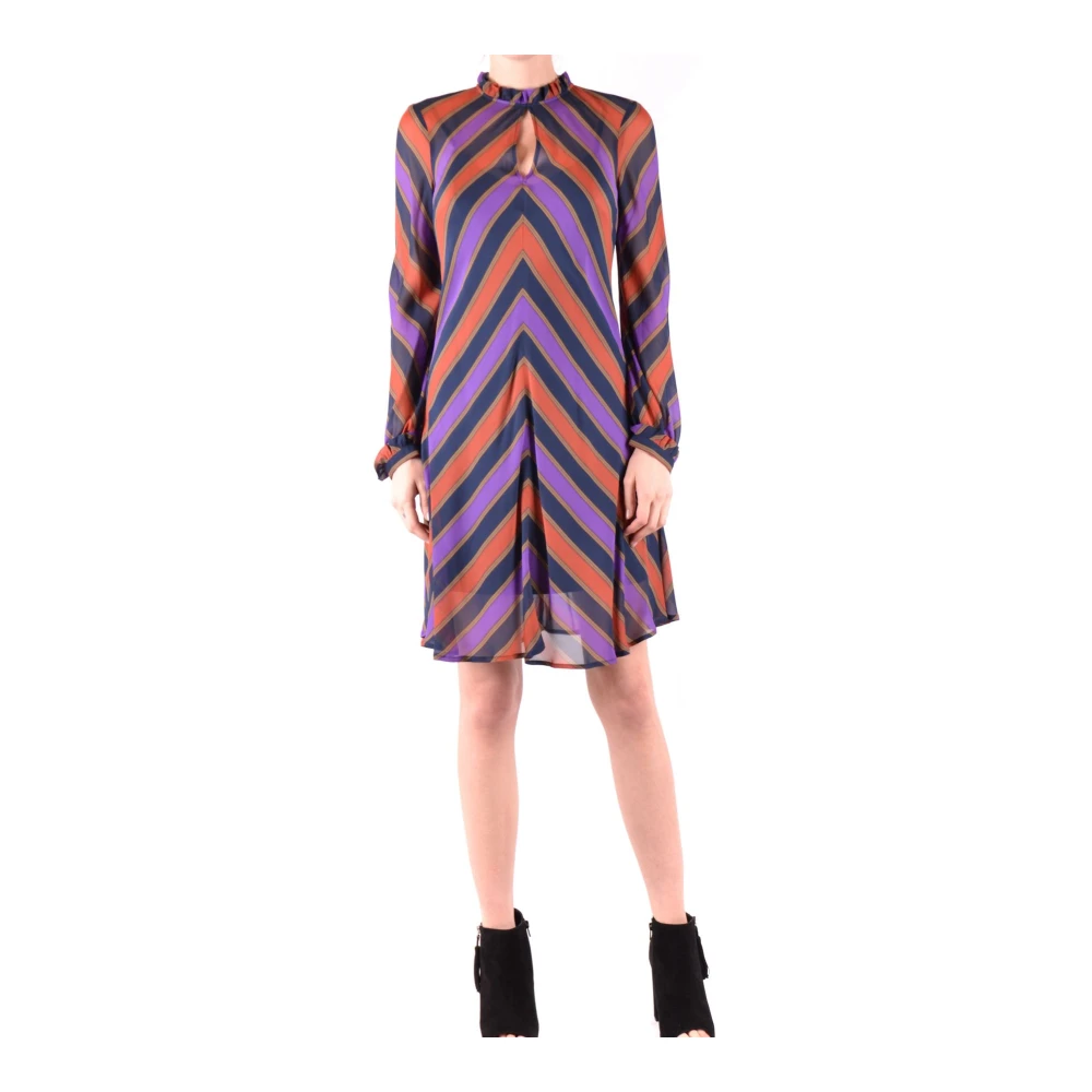 Twinset Women's Purple Short Dresses, Xs, Day Dress