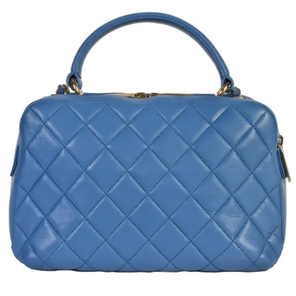 Chanel Vintage Pre-owned Suede handbags Blue Dames