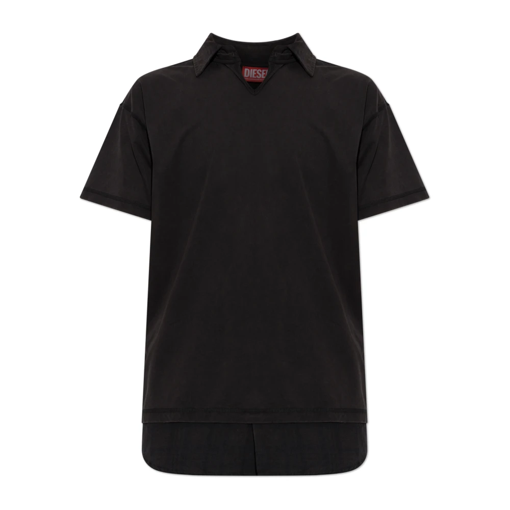 Diesel Polo T Ansel Homme Tops Noir 2XL