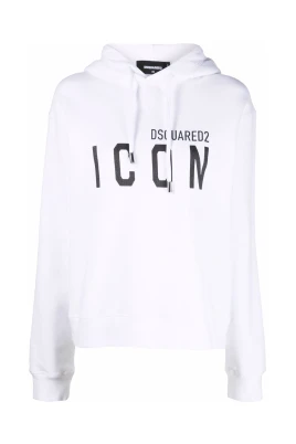 Icon-print Cotton Hoodie