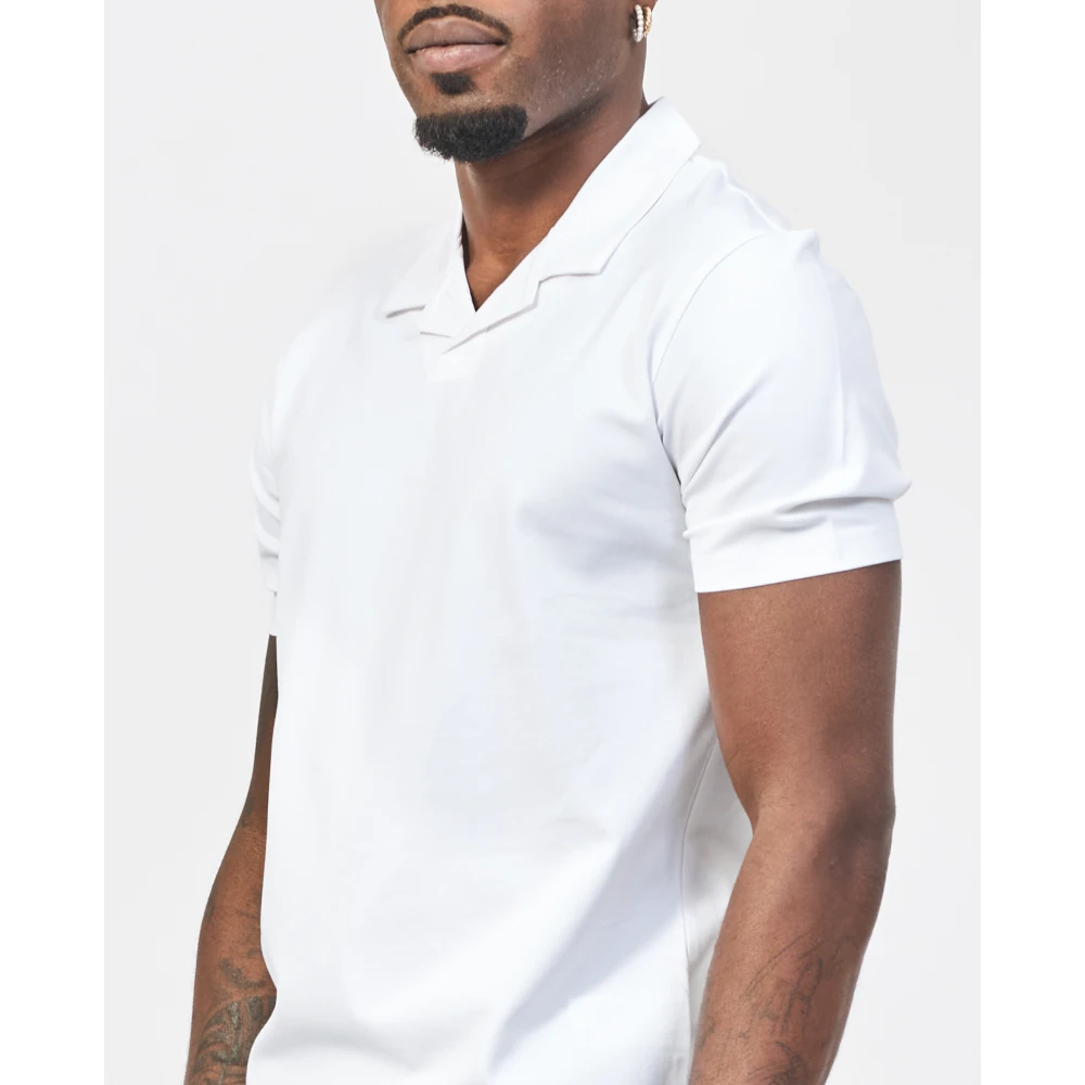 Hugo Boss Witte Katoenen Polo Shirt Regular Fit White Heren