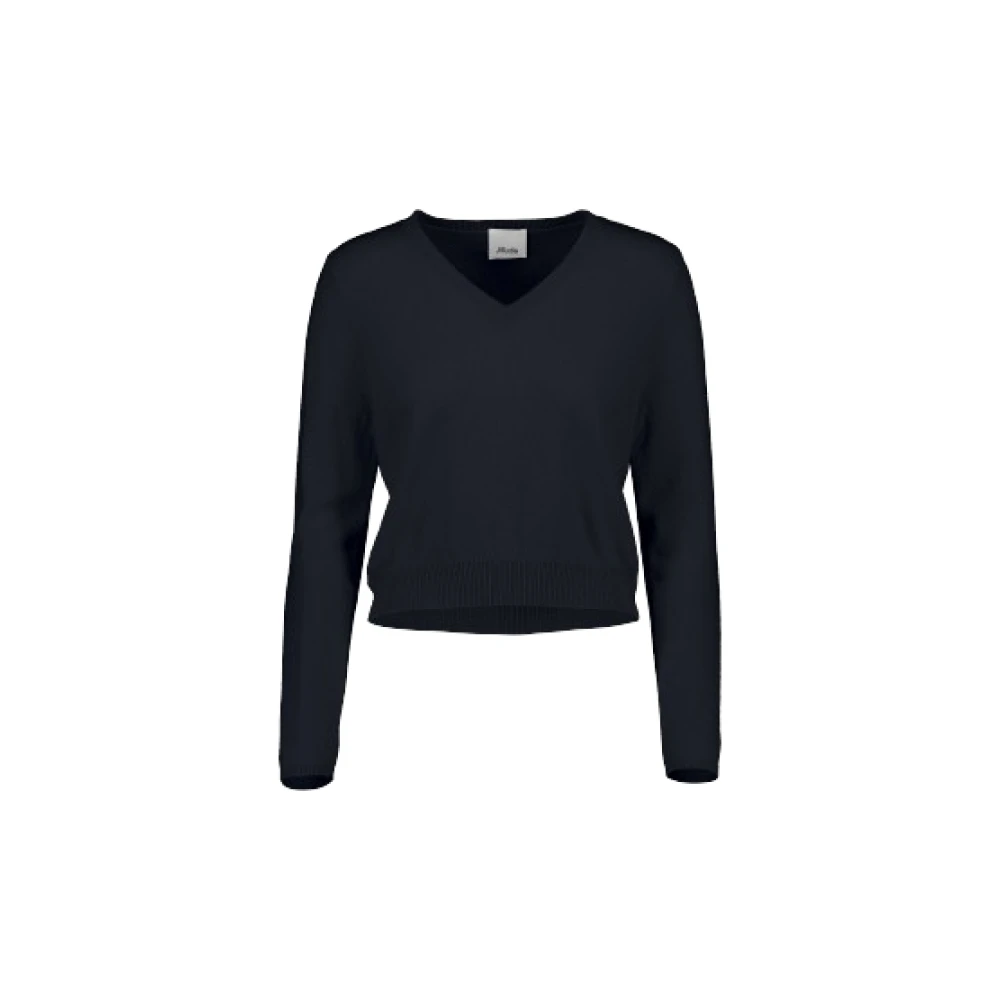 Allude Gezellige V-hals trui Blue Dames