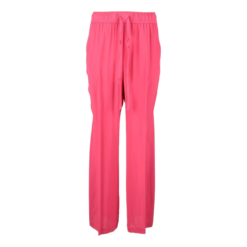 Seventy Elegante Zijdeblend Broek Pink Dames