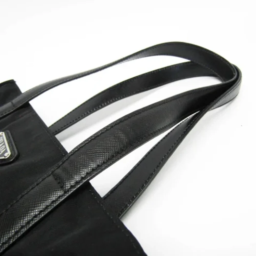 Prada Vintage Pre-owned Leather handbags Black Dames