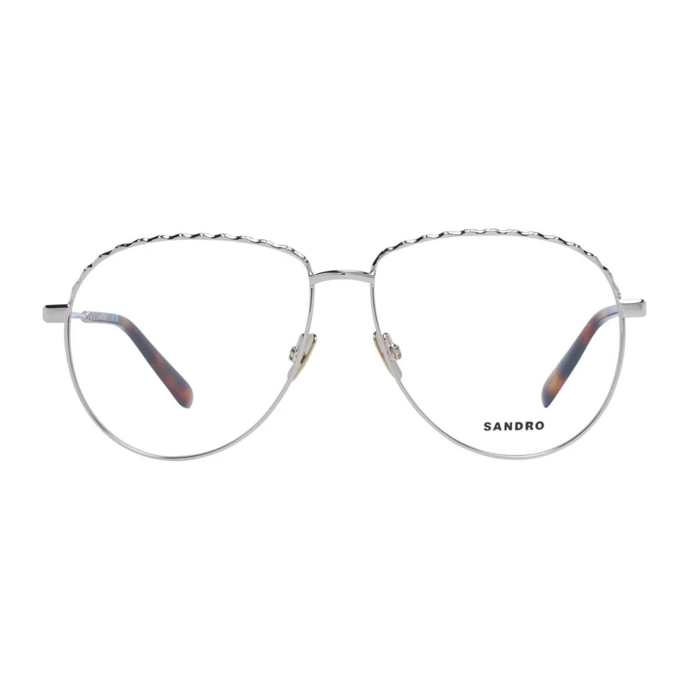 sandro Stijlvolle Chain Detail Ronde Zonnebril Gray Dames