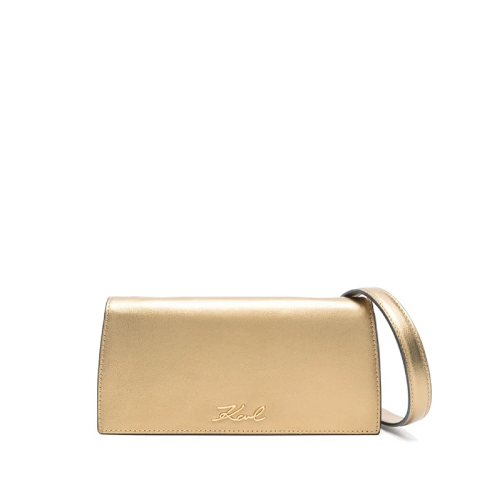 Karl Lagerfeld K Signature clutch tas Yellow Dames