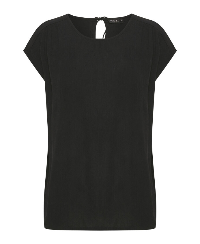black-loose-fit-top-with-tie-neck