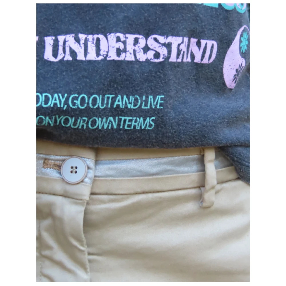 Mason's New York Zilveren Band Broek Beige Dames