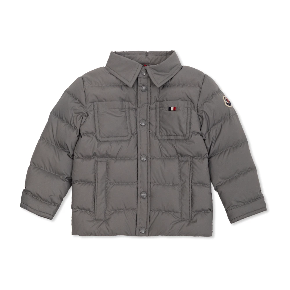 Moncler Kaelen Down Jacket - Unisex - Winter Jackets - Gray - 18 M - Kids
