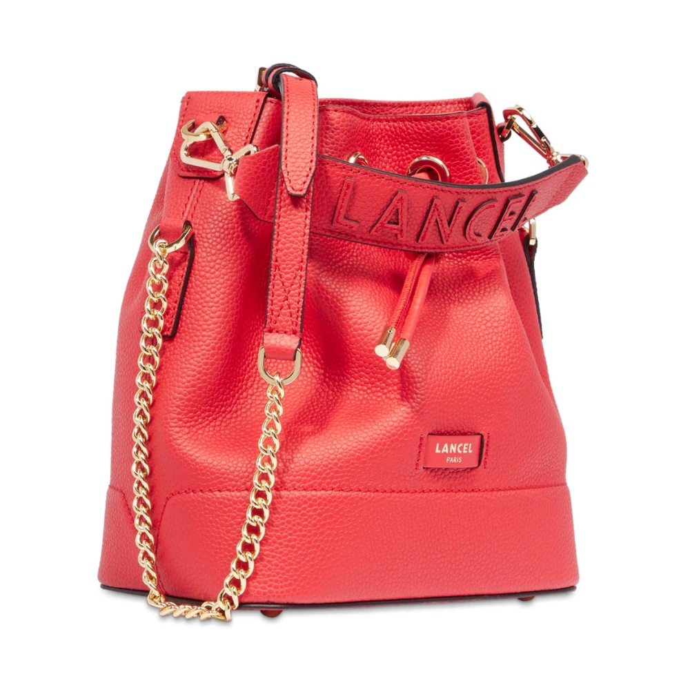Lancel Rode Bucket Bag Ninon Stijl Red Dames