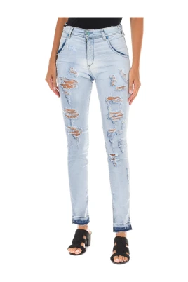 Slim Fit Distressed Denim Jeans