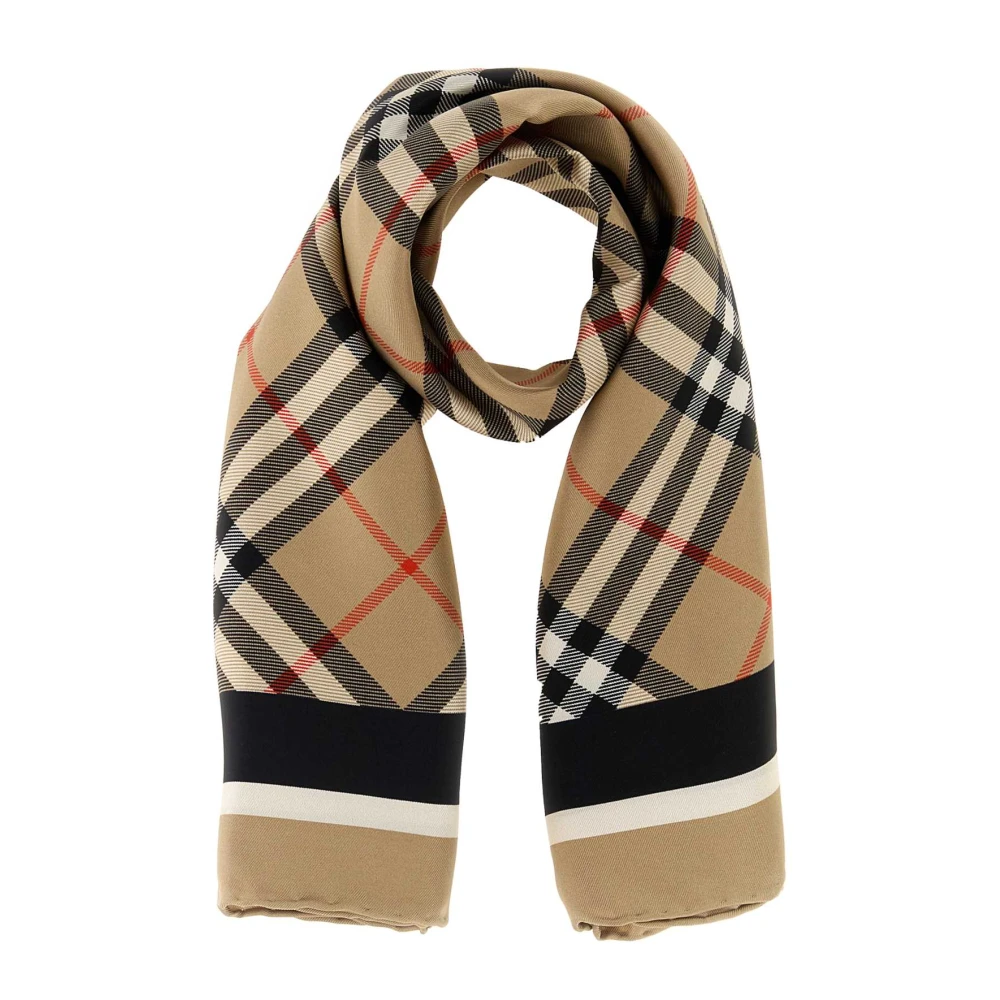 Burberry Unisex Check Silk Scarf