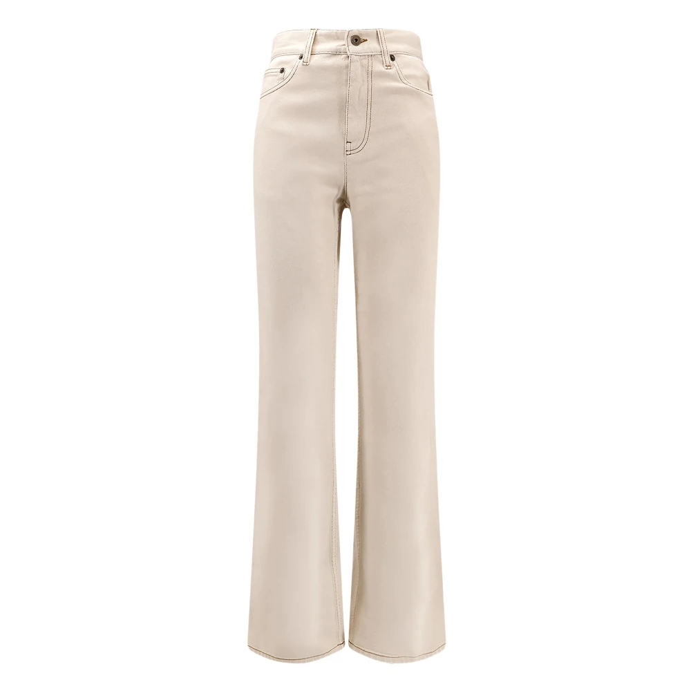 Burberry Women's Beige High Rise Bootcut Jeans