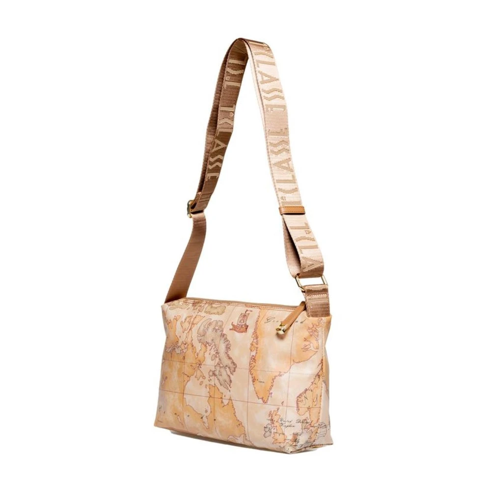 Alviero Martini 1a Classe Katoenmix Handtas Lente Collectie Beige Dames