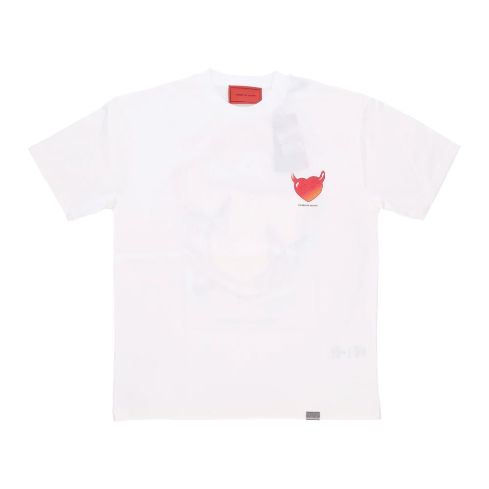 Vision OF Super Puffy Love Print Tee Wit White Heren