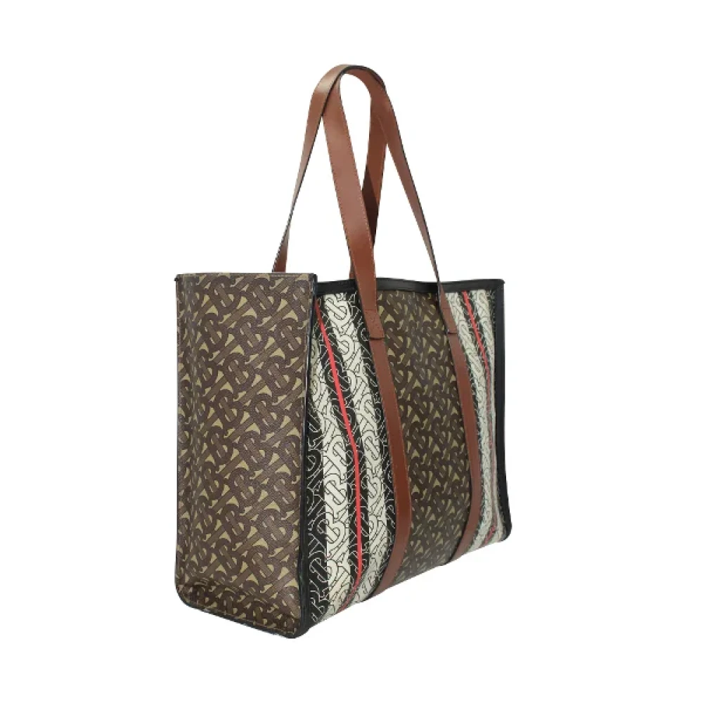 Burberry Vintage Pre-owned Canvas handbags Brown Dames