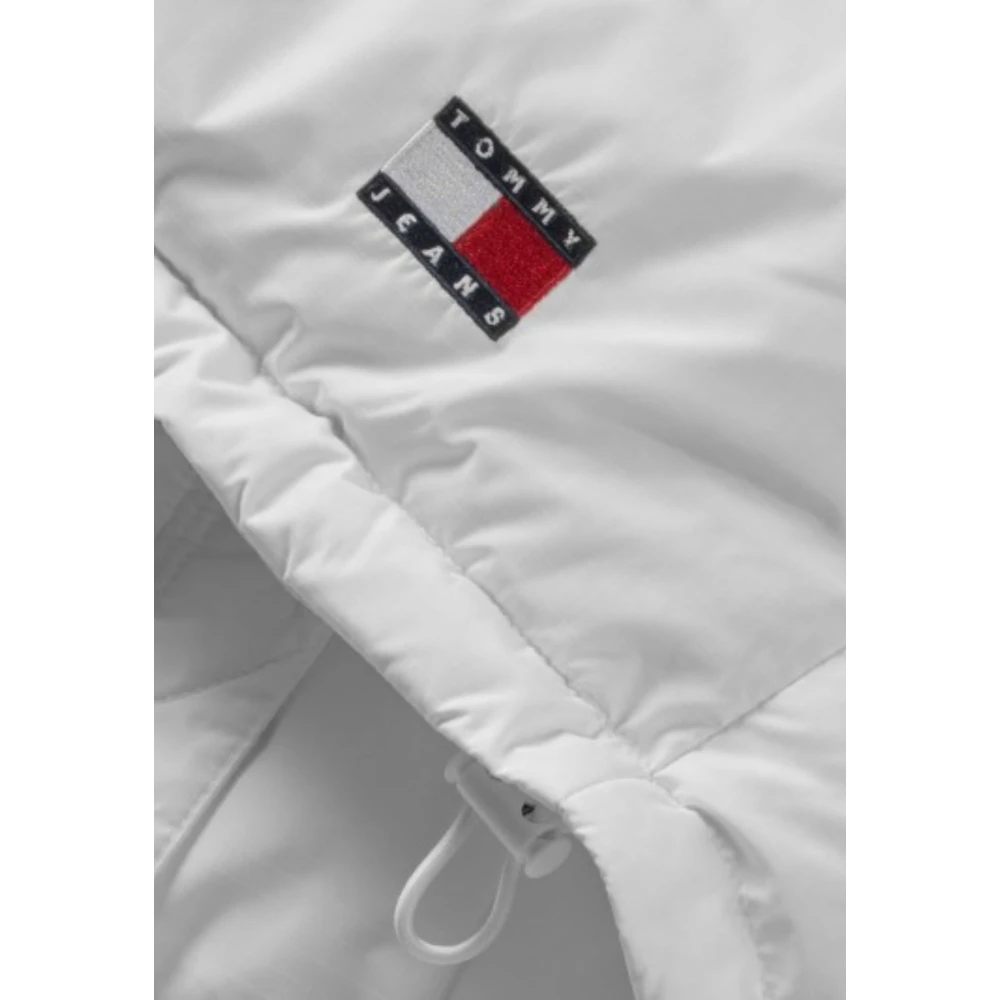 Tommy Hilfiger Witte Gewatteerde Jas Alaska Model White Dames
