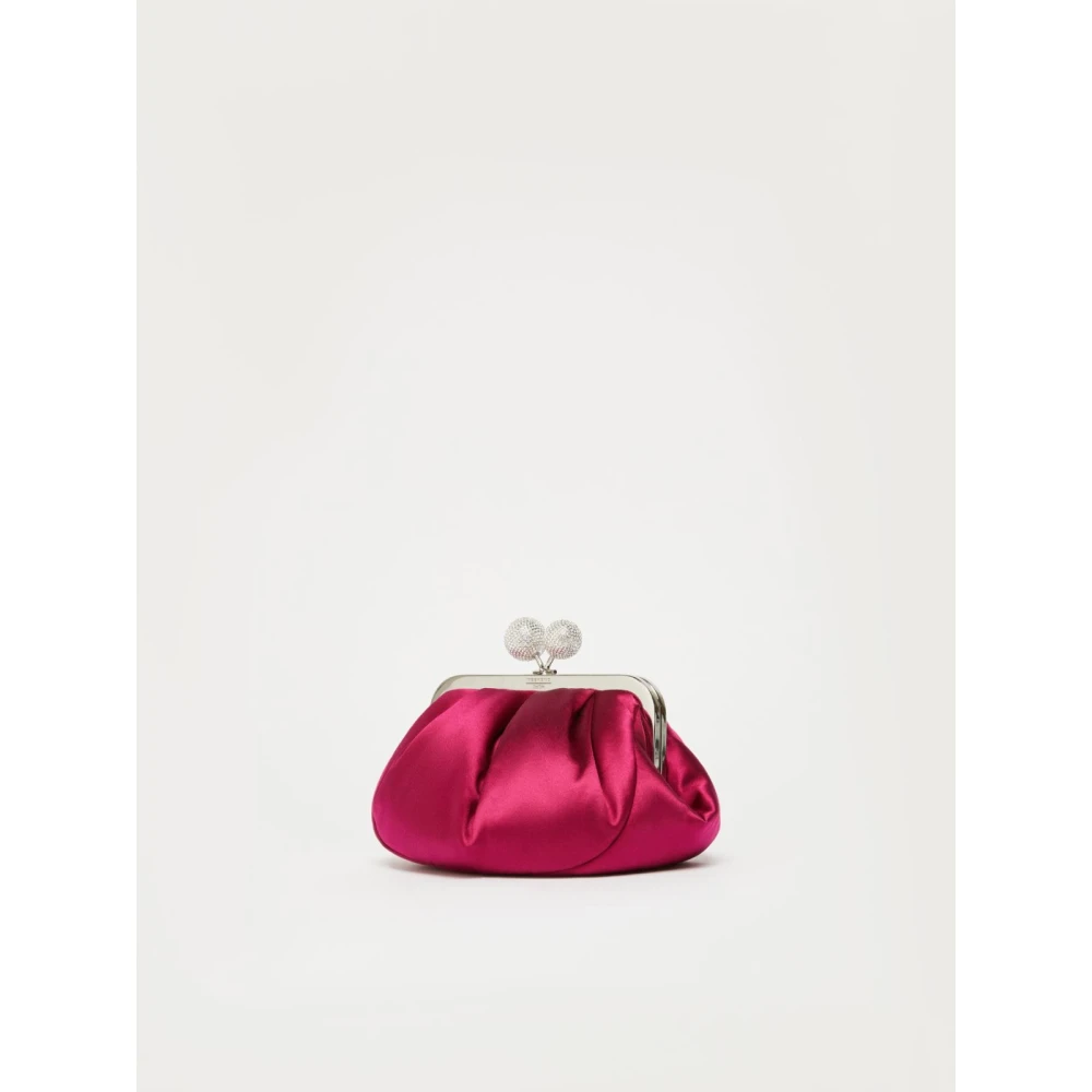 Max Mara Weekend Elegante Pasticcino-stijl Satijnen Tas Pink Dames