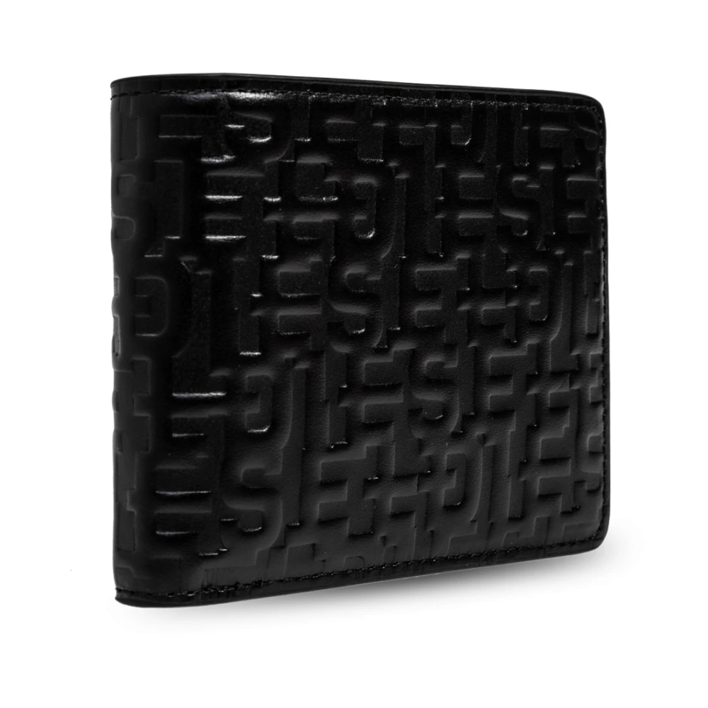Diesel Portemonnee met PC Monogram PC-logo Black Heren