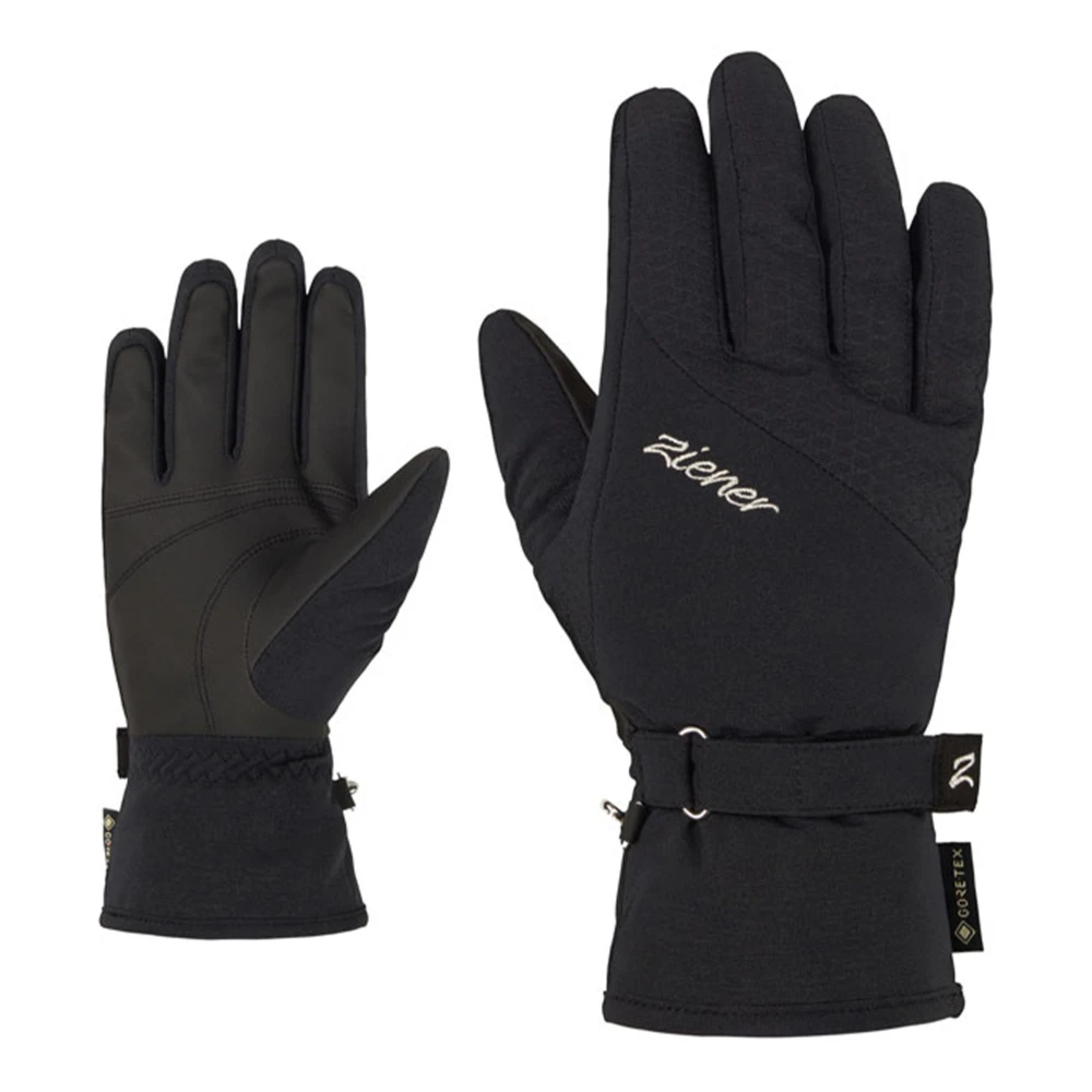 Ziener Zwarte Klaire GTX Waterdichte Handschoenen Black Dames
