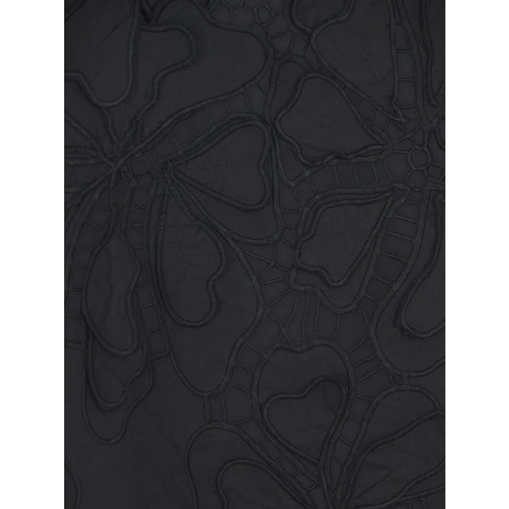 Forte Zwarte Top Elegante Stijl Black Dames