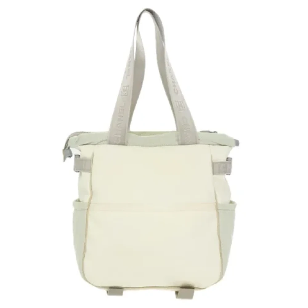 Chanel Vintage Pre-owned Nylon chanel-bags White Dames