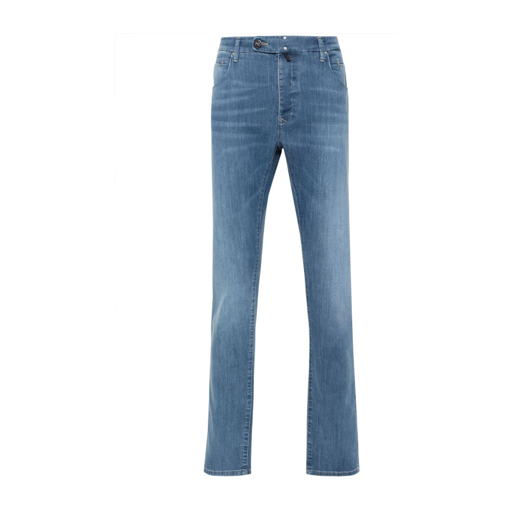 Incotex Men's Blue Special Denim Trousers - Straight Fit Jeans - W38 - Jeans