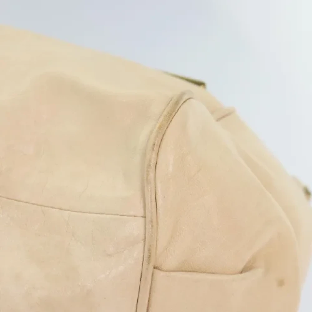 Chloé Pre-owned Leather handbags Beige Dames