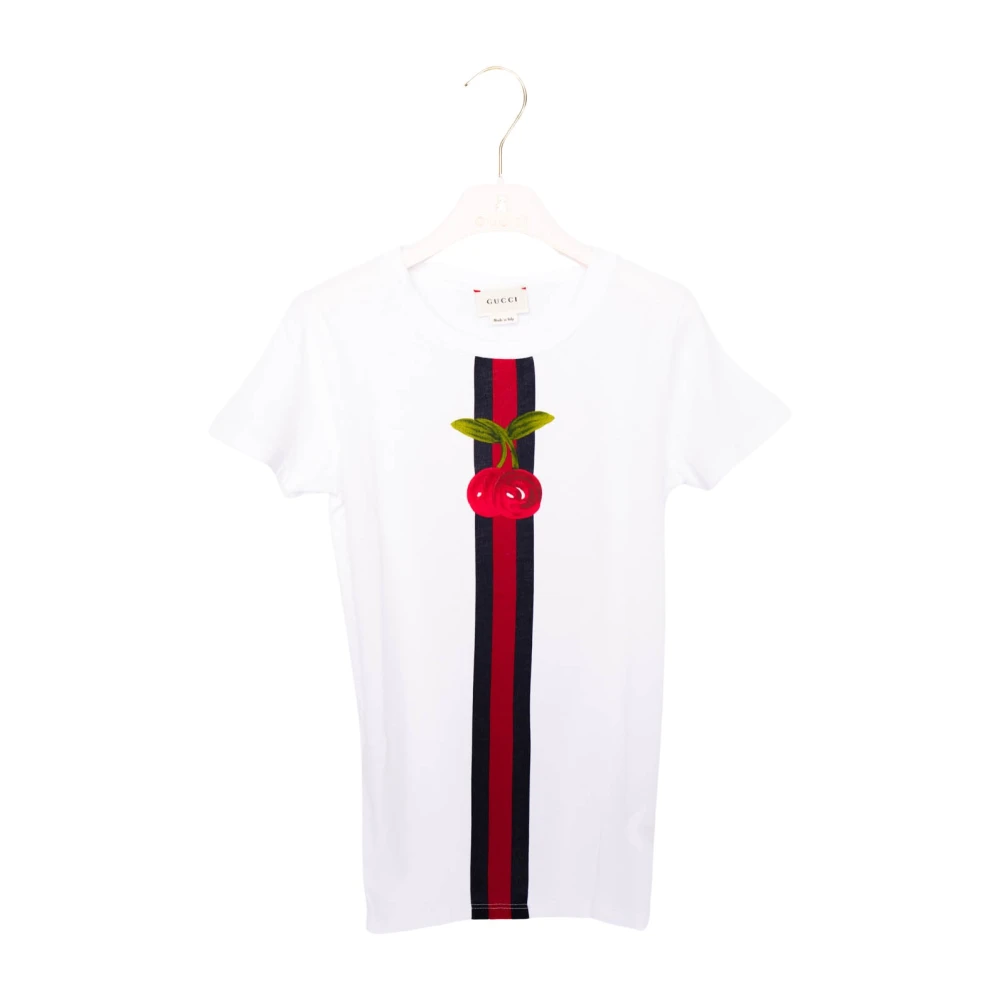 Gucci Avslappnad Bomull T-shirt White, Unisex