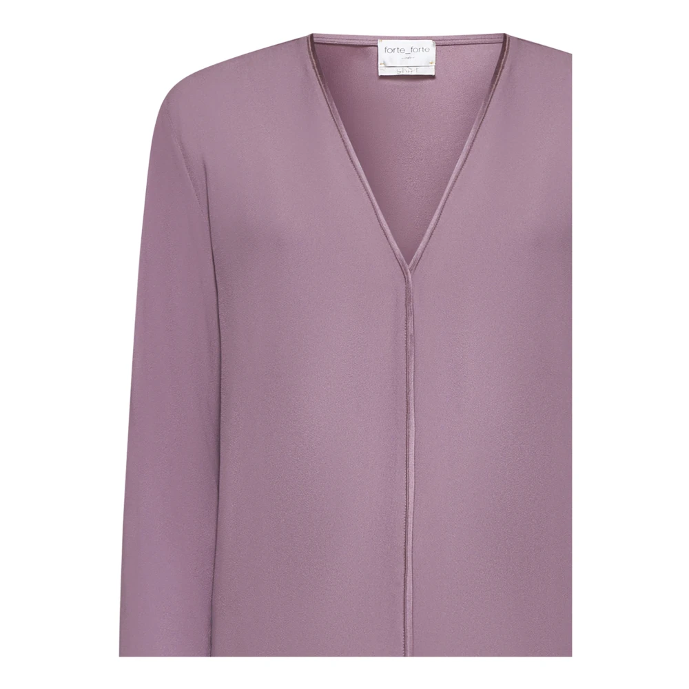 Forte Elegante Overhemden Collectie Purple Dames