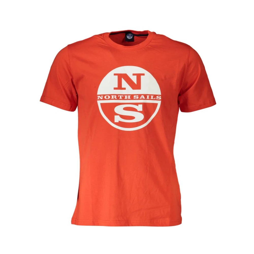 North Sails Men's Red T-Shirts, Xl, Logo Tee Short Sleeve