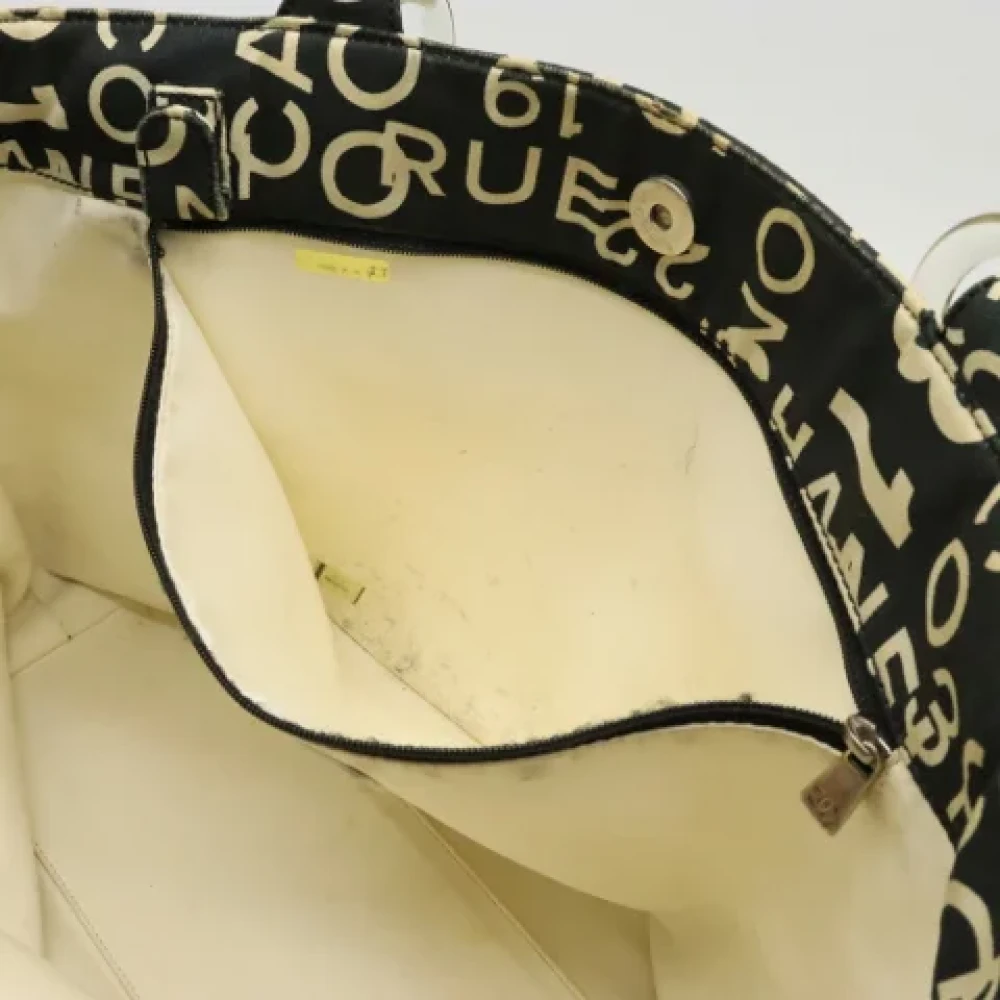 Chanel Vintage Pre-owned Canvas chanel-bags Black Dames