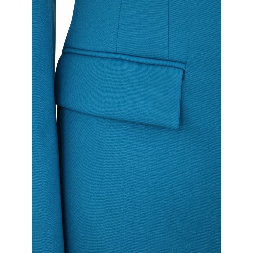 The Attico Cool Wool Blazer in Capri Blue Dames