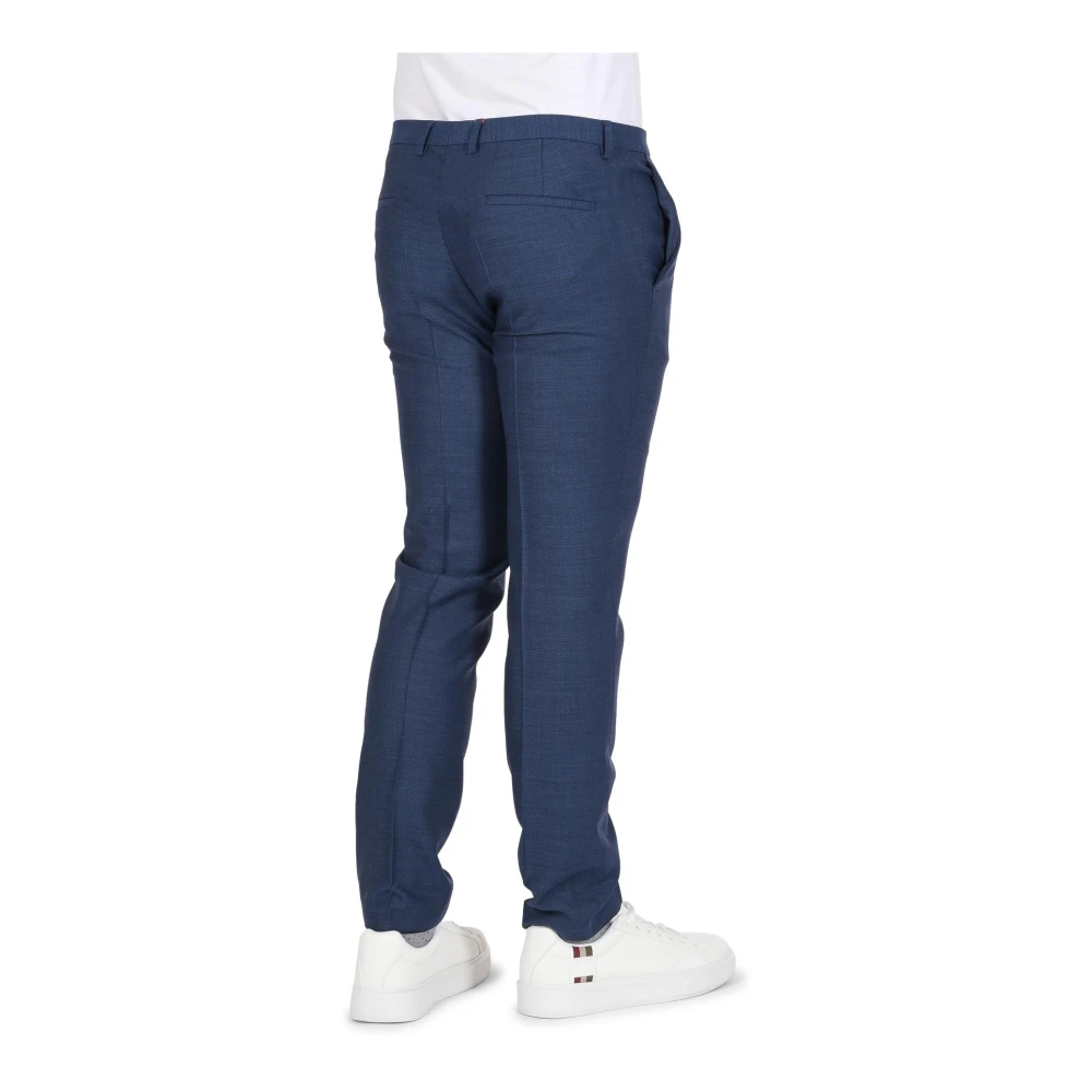 Hugo Boss Wolblend maatwerk broek Blue Heren