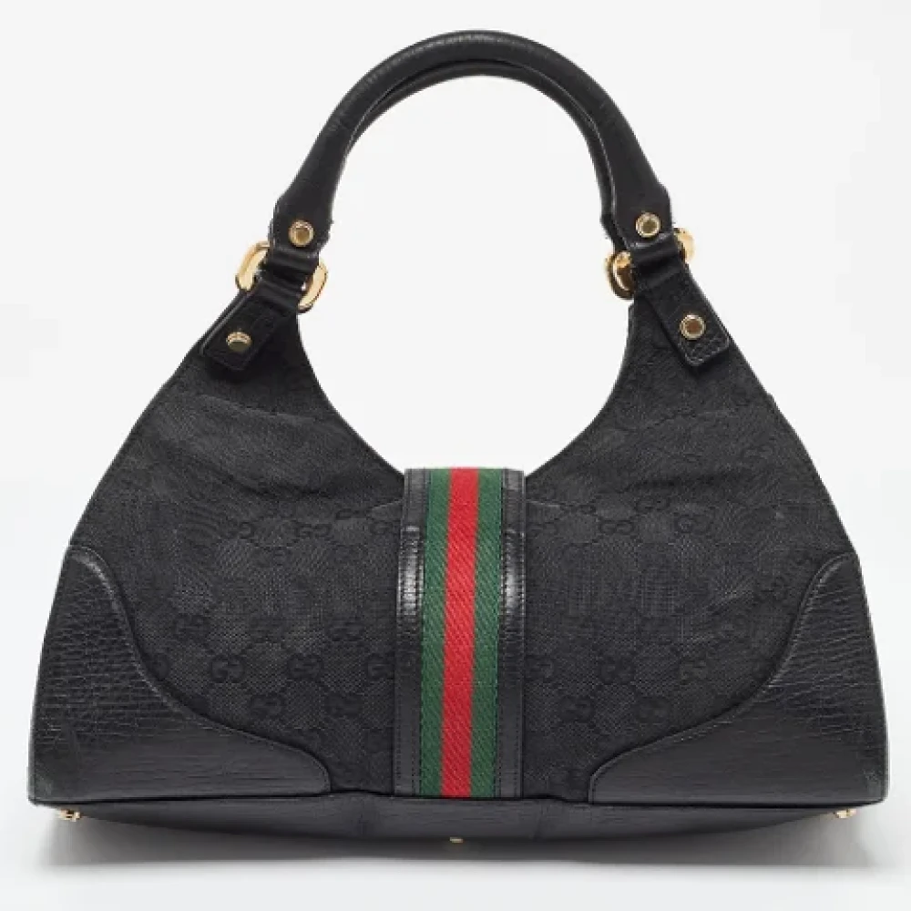Gucci Vintage Pre-owned Canvas gucci-bags Black Dames