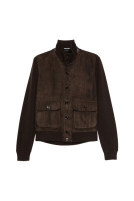 brown-suede-knit-button-sweater