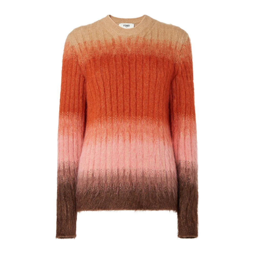 Fendi Damen Multicolor Jersey Degradé