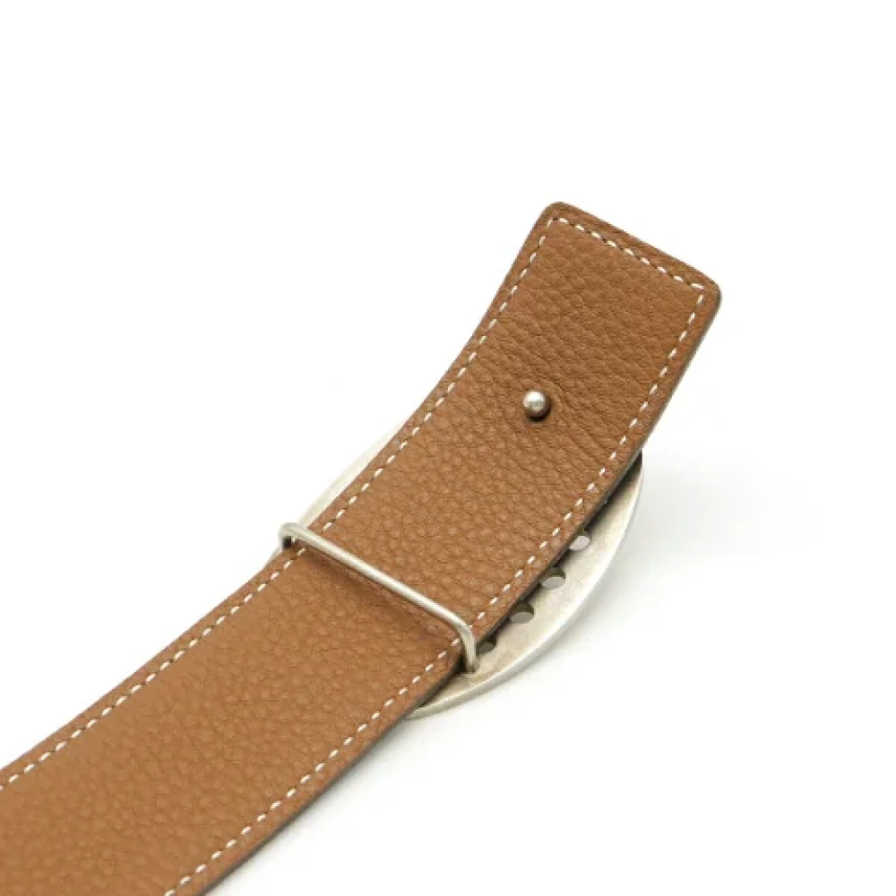 Hermès Vintage Pre-owned Leather belts Black Dames