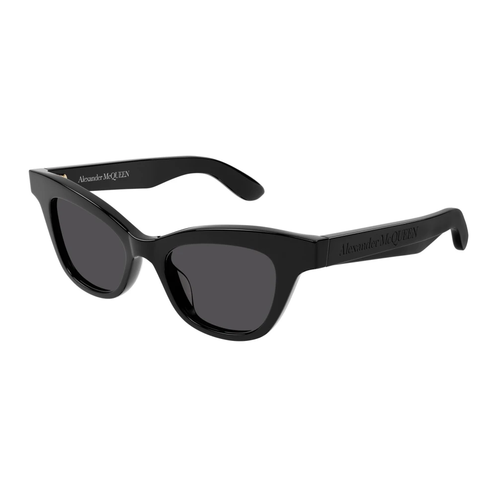 Alexander McQueen Sungles Am0381S Svart Dam