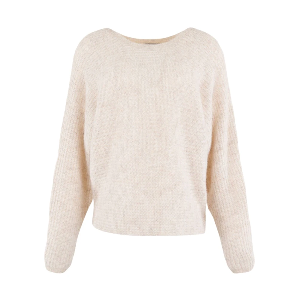 Anna Van Toor Stijlvolle Pullover voor Vrouwen Beige Dames