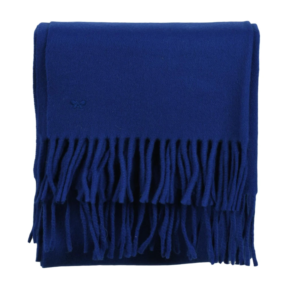 Max Mara Weekend Wollen Stola Blue Dames