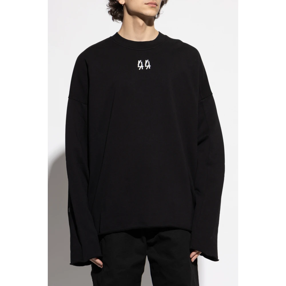 44 Label Group Sweatshirt met logo Black Heren