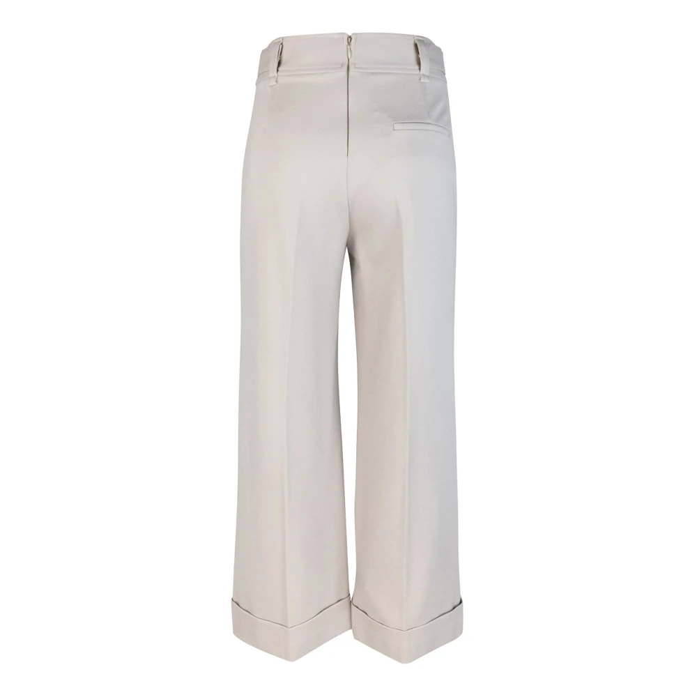 Liu Jo Witte Cropped Broek Milano Stijl White Dames