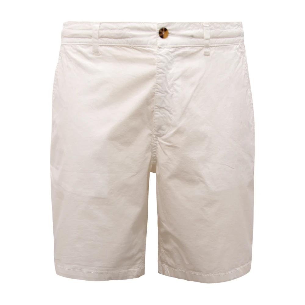 Mc2 Saint Barth White Casual Shorts, Male, L, Ischia Bermuda Shorts