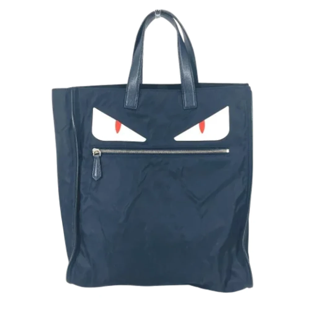 Fendi Vintage Pre-owned Fabric fendi-bags Blue Heren