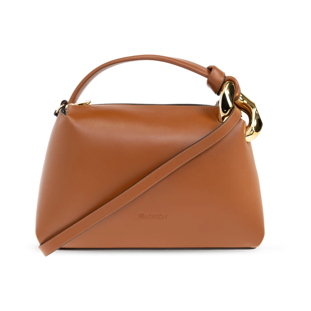 JW Anderson Bruine Schoudertas met Kettingdetail Brown Dames