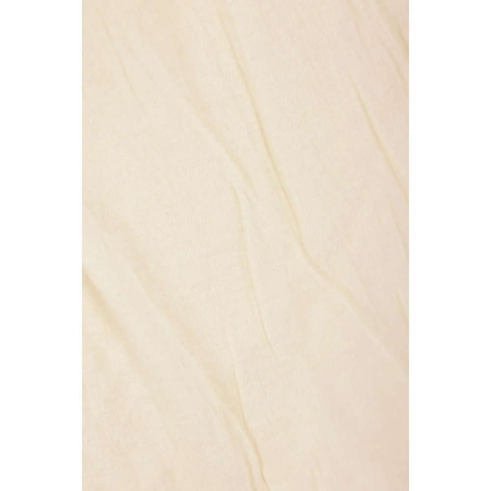 Rick Owens Beige Oversized Gedrapeerd Asymmetrisch T-shirt Beige Heren