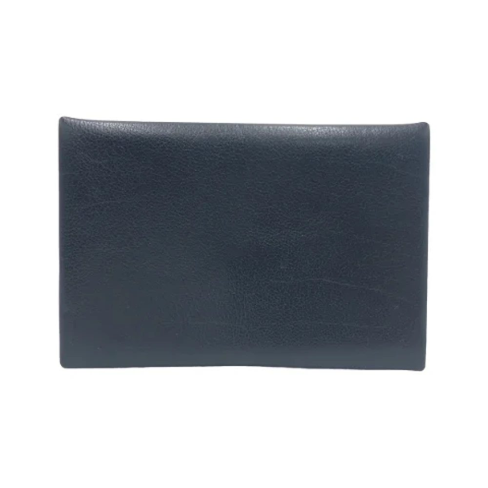 Hermès Vintage Pre-owned Leather wallets Black Heren